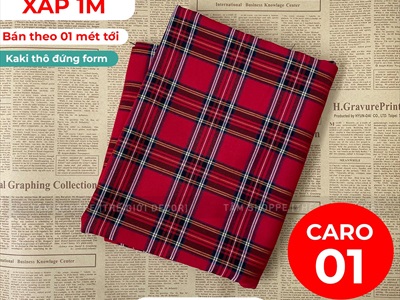 Vải sọc Caro Decor Noel nhiều kiểu [Đa dạng] Khổ 150cm PK-VAI-13